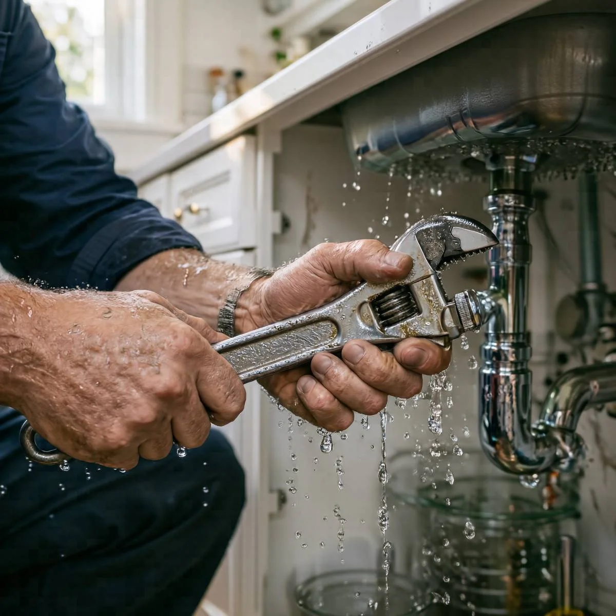 Expert faucet and sink repair in Hayward CA - Fixing a leaky kitchen sink